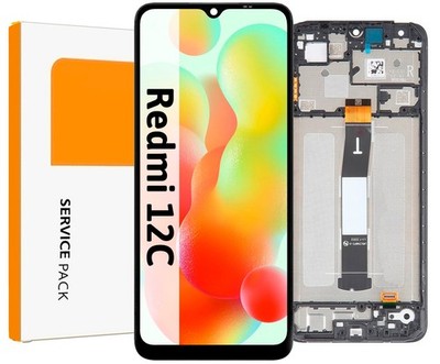 Für Xiaomi Redmi 12C Display Bildschirm LCD Service Pack Rahmen Original