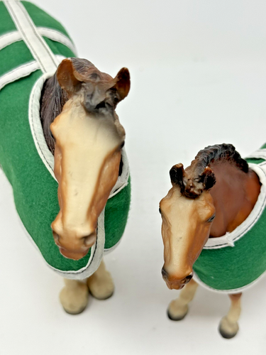Establo de yegua y potro vintage Breyer Animal Creations Clydesdale No. 8384 - Imagen 16 de 22