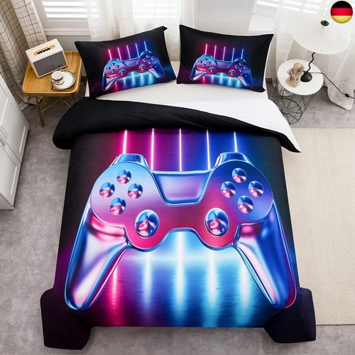 Gamepad Bettwäsche-Set Jungen Teenager 135x200cm Modern Game Bettbezug, - Bild 3 von 8