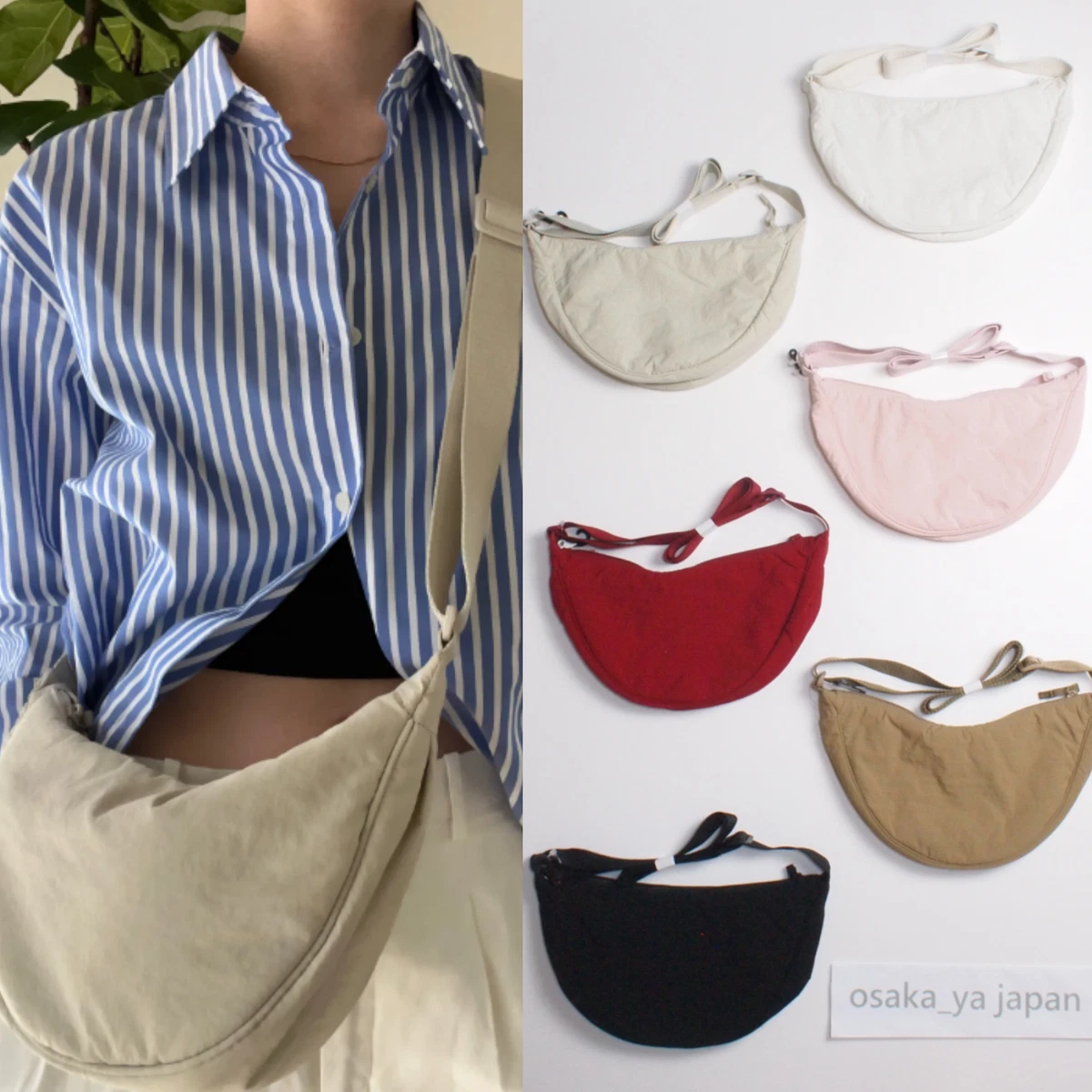 UNIQLO ROUND MINI SHOULDER BAG Nylon Padding Unisex New Japan  