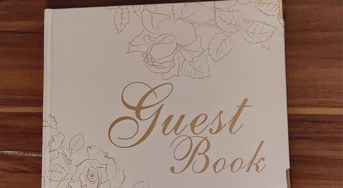 Hardcover baby on sale shower guest book