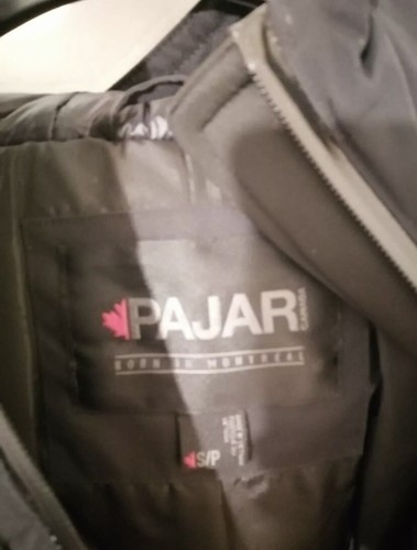 NEU MIT ETIKETT PAJAR CANADA schwarze Ski Schnee wattierte Jacke Größe S UVP 230 £ - Bild 3 von 4