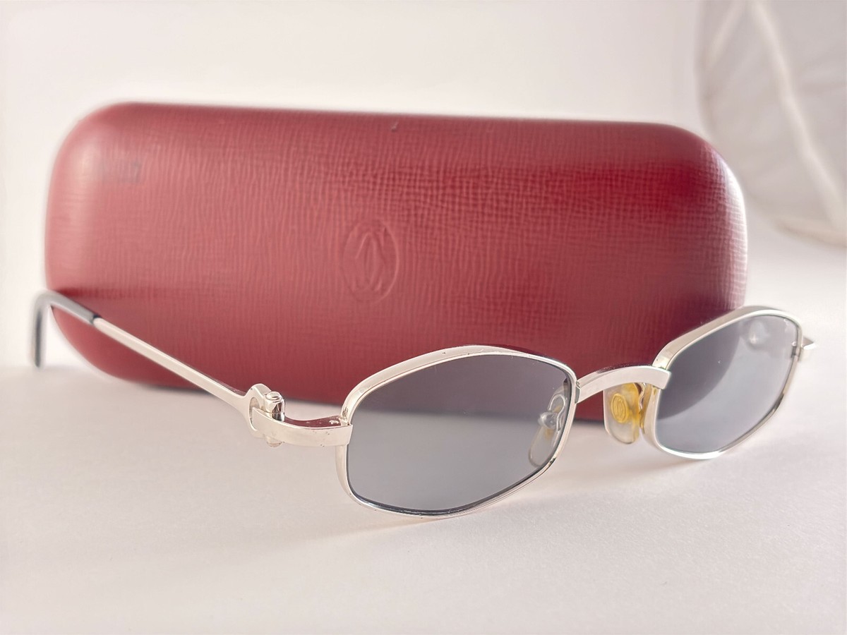 VINTAGE CARTIER GINGER 45MM PLATINE GRADIENT LENSES SUNGLASSES