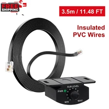 Universal Bass Control Knob Bass Volume Knob with Extension Cable for Car Amp