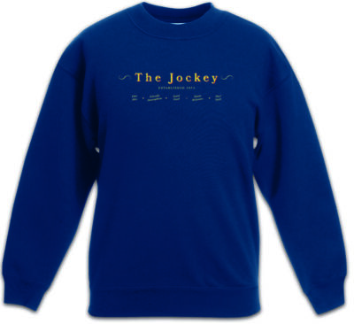 THE JOCKEY II Kinder Pullover Shameless Bar Alibi Pub Frank Gallagher Bar Symbol
