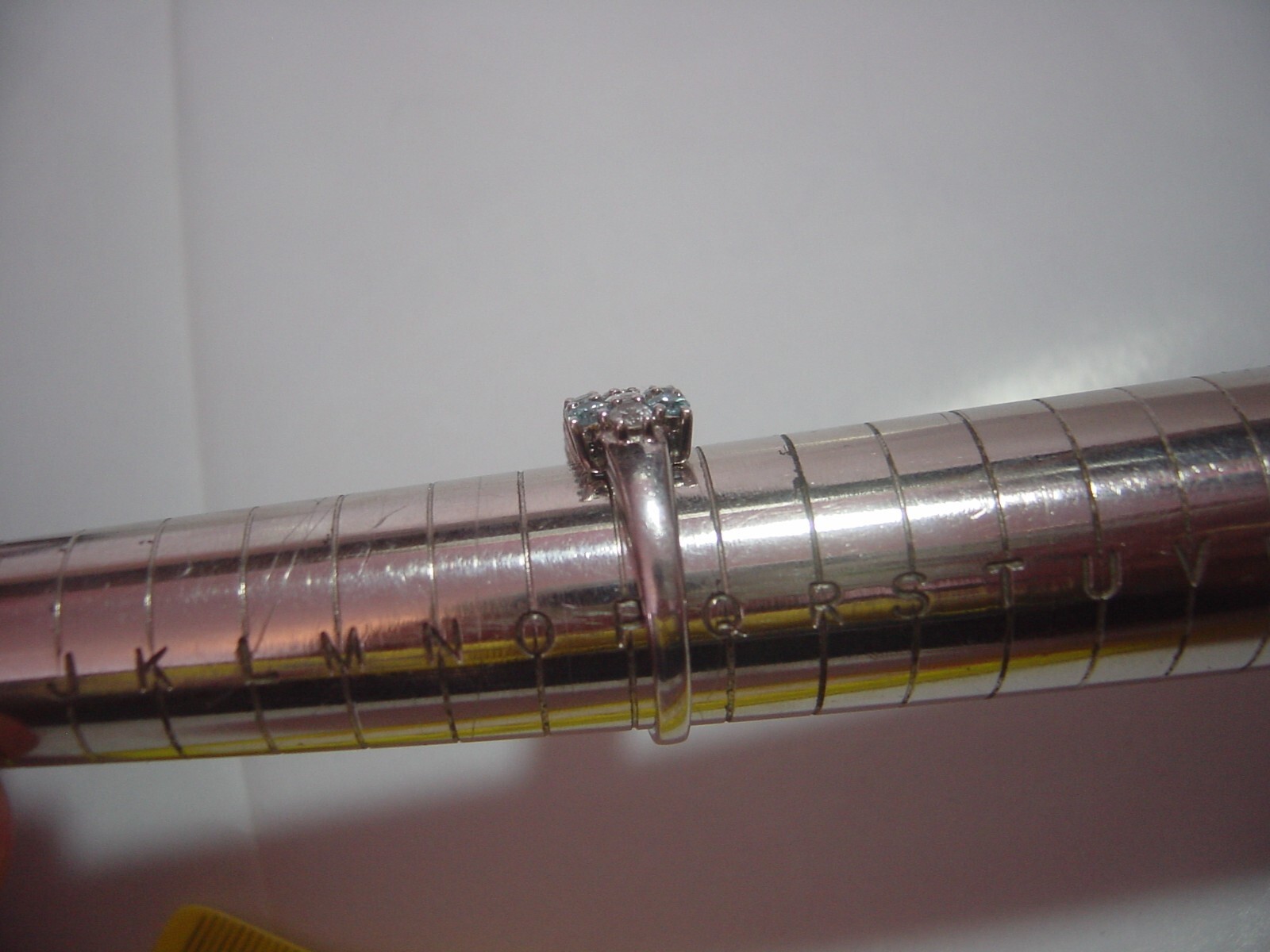 lovley Solid Silver Ring-superb swiss blue topaz … - image 10