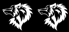 Tribal Wolf Vinyl 2 Decal Car Truck Window Tumbler Laptop Tablet Mailbox Camper