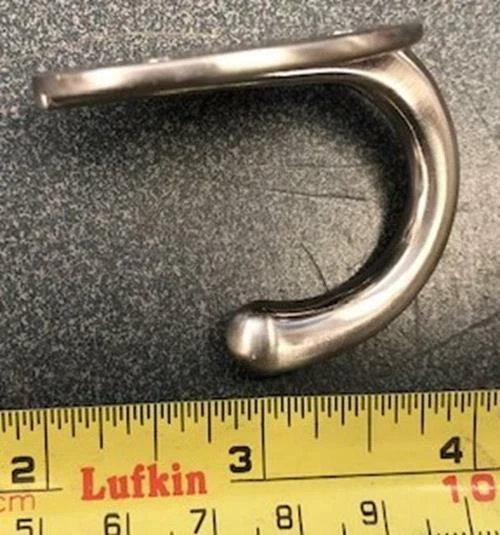 Gancho para bata de níquel satinado Brainerd 54530 / B46116J-SN-C 3 piezas Foto 3 de 3