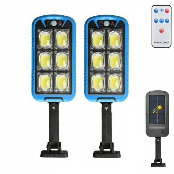 Coppia LED Scheinwerfer Solar AußEn Schwarz RobertAgor Driwei 150 LED COB Sensor-image