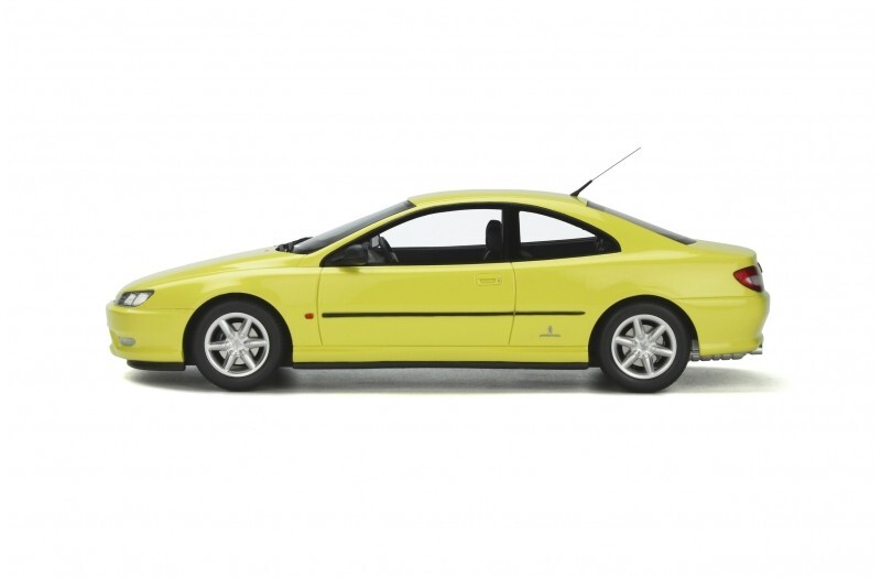 Peugeot 406 V6 Coupe Yellow Pininfarina Otto Mobile1/18 Scale Peugeot 406 V6 Coupe Yellow Pininfarina Otto Mobile1/18 Scale
