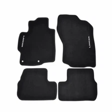 Fits 08-17 Mitsubishi Lancer Black Nylon Floor Mats Anti-slip Carpets & Emblems