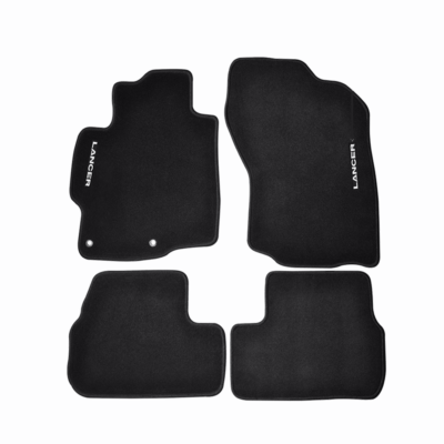 #ad Fits 08 17 Mitsubishi Lancer Black Nylon Floor Mats Anti slip Carpets amp; Emblems $55.45