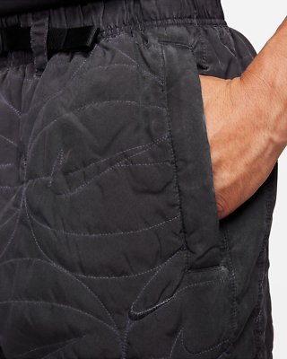 Men's Woven Basketball Trousers Black/White FD7616-010 - Authentic