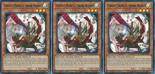 *** 3X GHOST OGRE & SNOW RABBIT 3X *** ULTRA RARE PLAYSET (MINT/NM) DUDE-EN001 - product listing photo