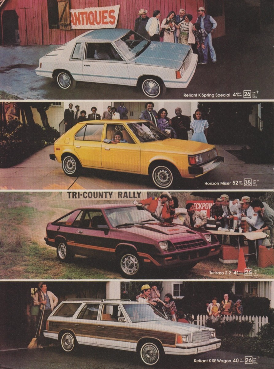 1982 Plymouth Reliant K, Horizon Miser, Turismo 2.2, SE Wagon - 2