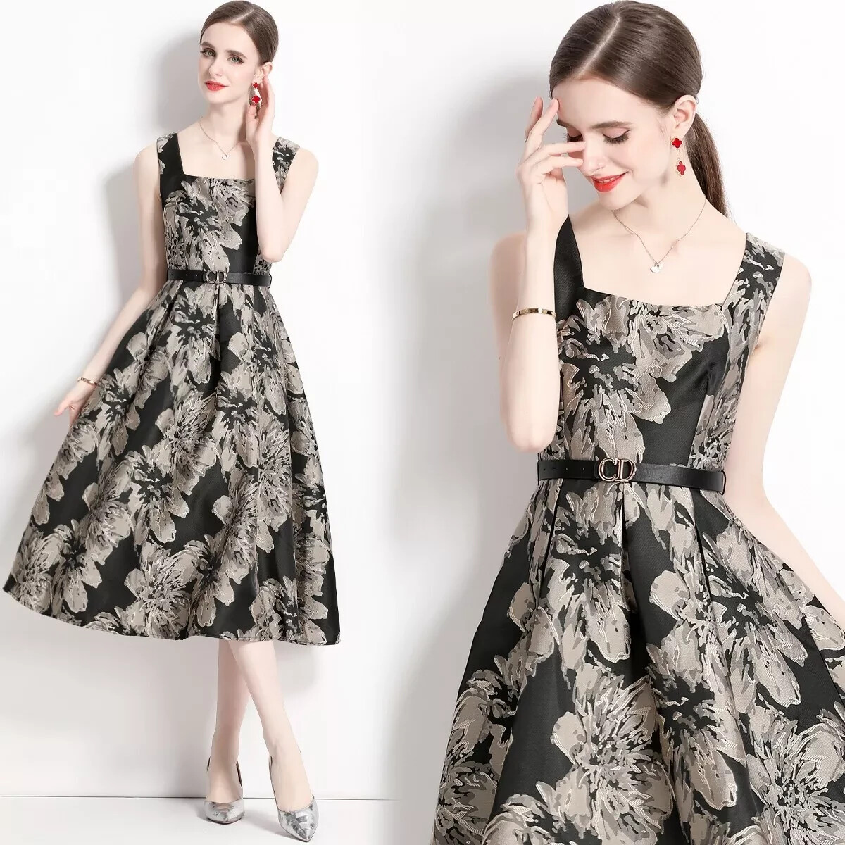 strapless open back dress Bats Tea Party Dress.Jambats Stretch Cotton Dress. Sizes 8-28