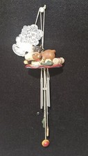 Vintage 1998 FIGI Happy Dogs Resin Windchime WC-301