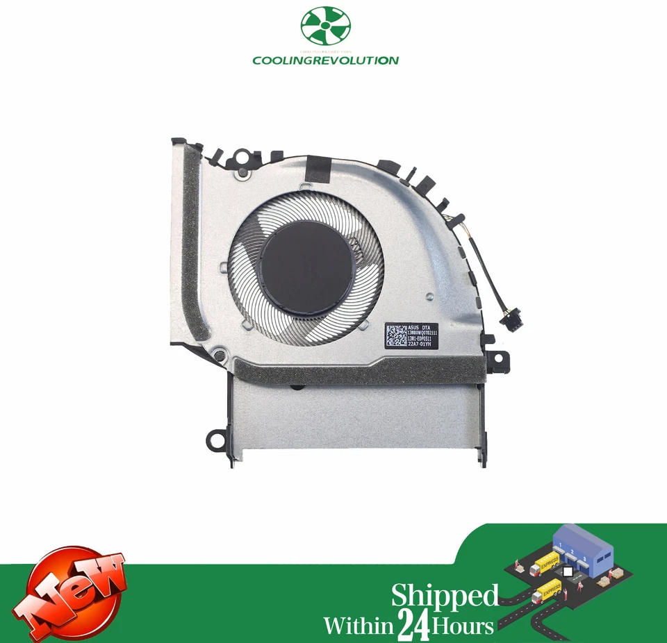 Laptop CPU Cooling Fan for ASUS Vivobook 15X M1502 M1503 M1505 M1603 M1703 - Image 2 of 2