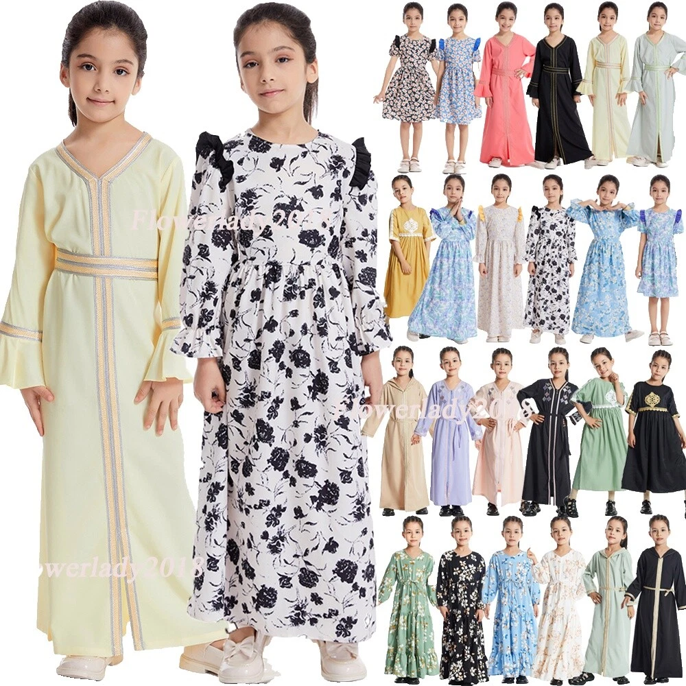 Polyester Kaftan Dresses for Girls