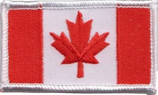 Canada Tiny Rectangular Embroidered Patch