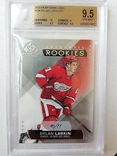 2015-16 Dylan Larkin SP Game Used True Rookie RC /71 BGS 9.5 Gem Mint w/10 sub