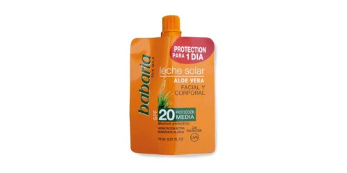 Amosvital Babaria Aloe Vera Einmal-Sonnenmilch LSF-20 - Tagesportion