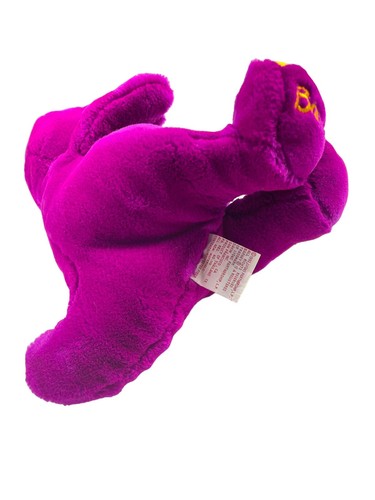 Vintage Barney Dakin Plush Purple Dinosaur Stuffed Animal 12" 1992 Lyons T-Shirt - Picture 17 of 23