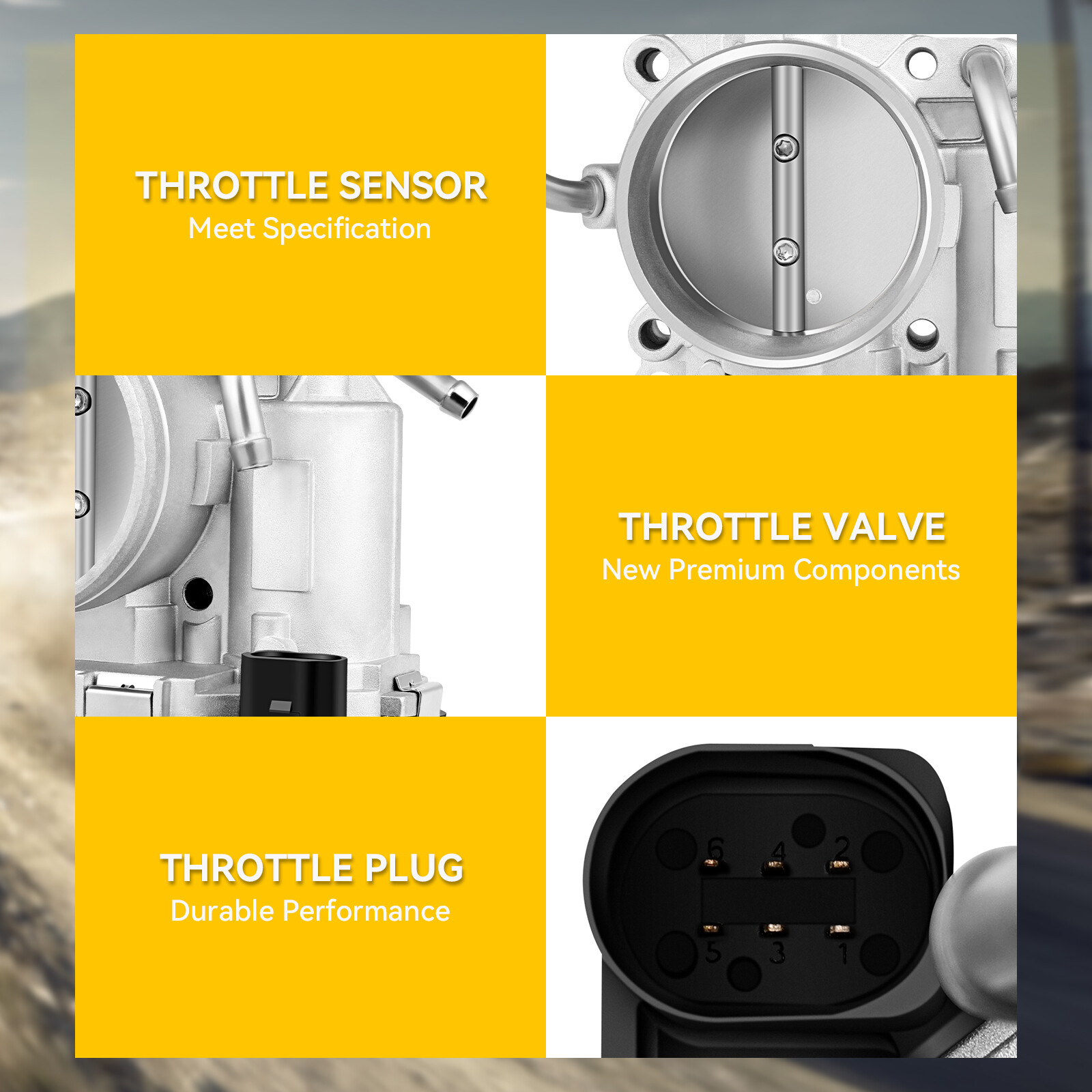 New Throttle Body For Volkswagen Jetta Beetle Rabbit 2.5L 2006 2007 ...