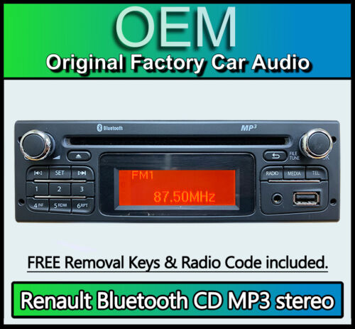 Renault Master CD player radio stereo with Bluetooth USB AUX and Code 281156951R - Afbeelding 1 van 5