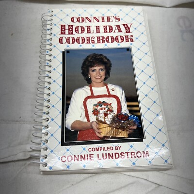 Vintage Cookbook Spiral Connie Lundstrom Holiday Recipes Christmas Easter Auto