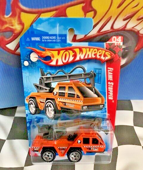 Hot Wheels 2010 HW Race World Movie Stunts 4/4 176 Flame Stopper Orange OR5SP