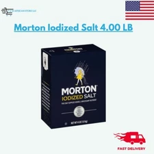 New Morton Table Iodized Salt Box 4.00 LB