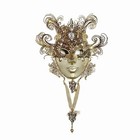 Venetian masquerade mask carnival gold Swarovski