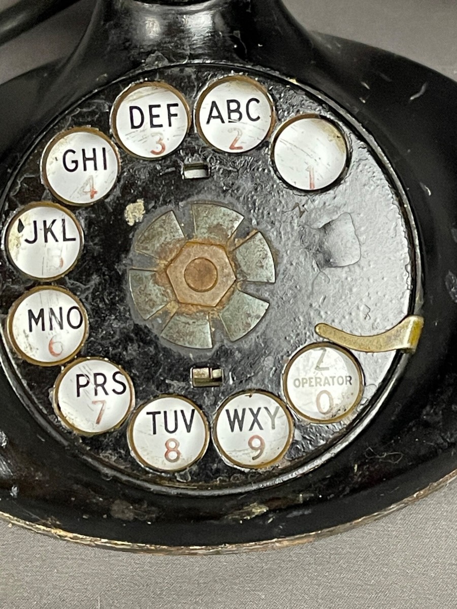Vintage Bell System Western Electric D1 202 Rotary Desk Phone F1