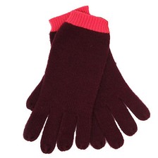 Codello 32098309 Poetry Grunge Knit Gloves Cashmere Red New 36 