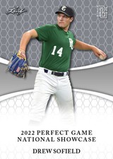 Drew Sofield 10 ct lot 2022 Leaf Perfect Game Nike All American Rookies
