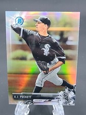 2017 A. J. Puckett Silver Refractor Bowman Chrome Draft