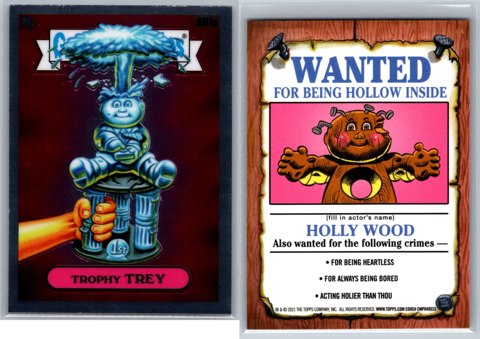 2021 GPK Chrome Original Series 4 Base Card Trophy TREY