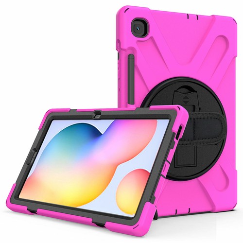 For Samsung Galaxy Tab S3 S4 S5e S6 Lite Rotating Stand Strap Rugged Case Cover - Picture 55 of 68