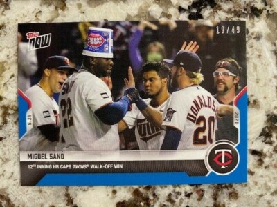 2021 TOPPS NOW BLUE PARALLEL CARD 19/49 MINNESOTA TWINS MIGUEL