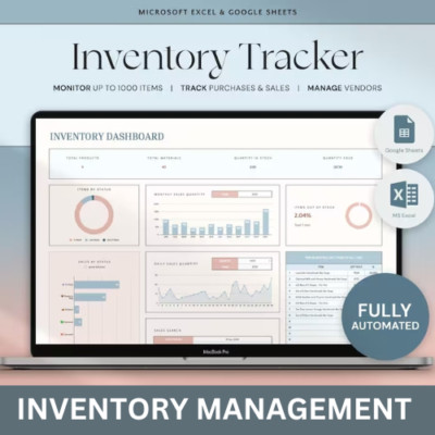 Inventory Management, Inventory Tracker Excel Spreadsheet Google Sheets