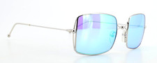 Courr ges Vintage Sunglasses AC019-107 Square Butterfly Blue Mirrored Case