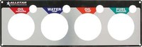 Allstar Performance Repl 4 Gauge Panel Op/Wt/Ot/Fp