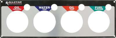 ALLSTAR PERFORMANCE Repl 4 Gauge Panel OP/WT/OT/FP