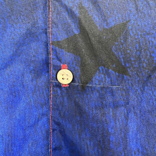 Large Surf & Swim Co Mens Button Up Blue American Flag Short Sleeve NWOT USA 4th - Picture 8 of 8