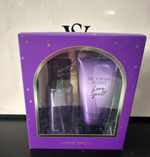 New in Box Victoria's Secret " LOVE SPELL "  Travel Gift Set Body Mist  Lotion