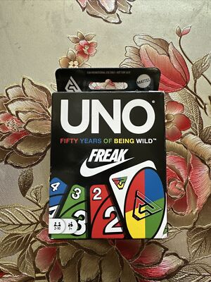 Mattel Creations Nike Zoom Freak UNO Card Game Giannis 50 Year