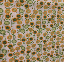 Sunflower Fabric By Wendy Bentley Timeless Treasures Orange Green White BTHY