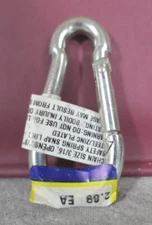 NEW Hillman 321654 Stainless Zinc Plated Spring Snap Link Hook 190 Lb Load