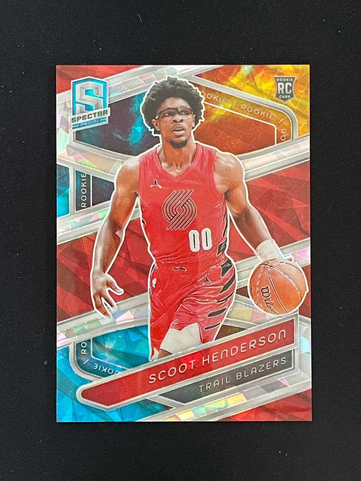 Scoot Henderson 2023-24 Panini Spectra RC Astral Prizm 05/49 #142